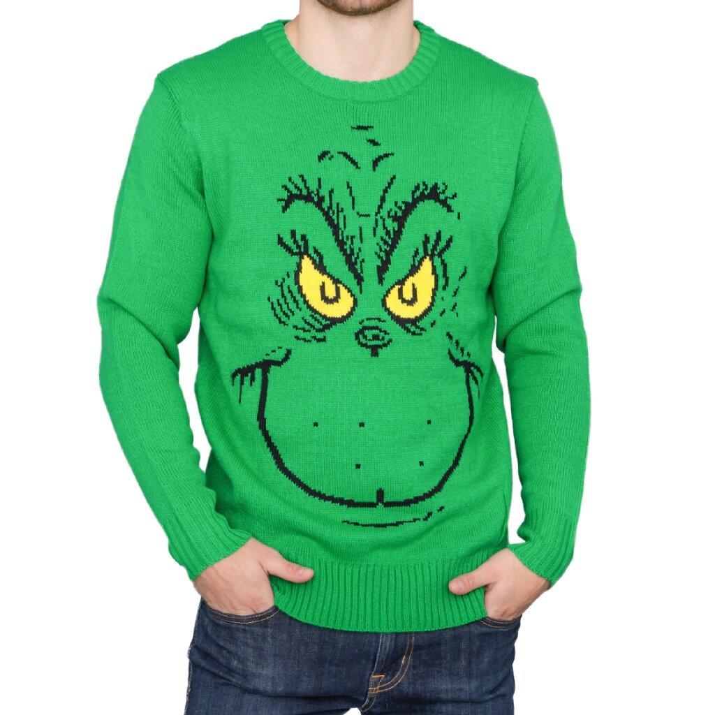 Big Face Grinch Sweater-tvso