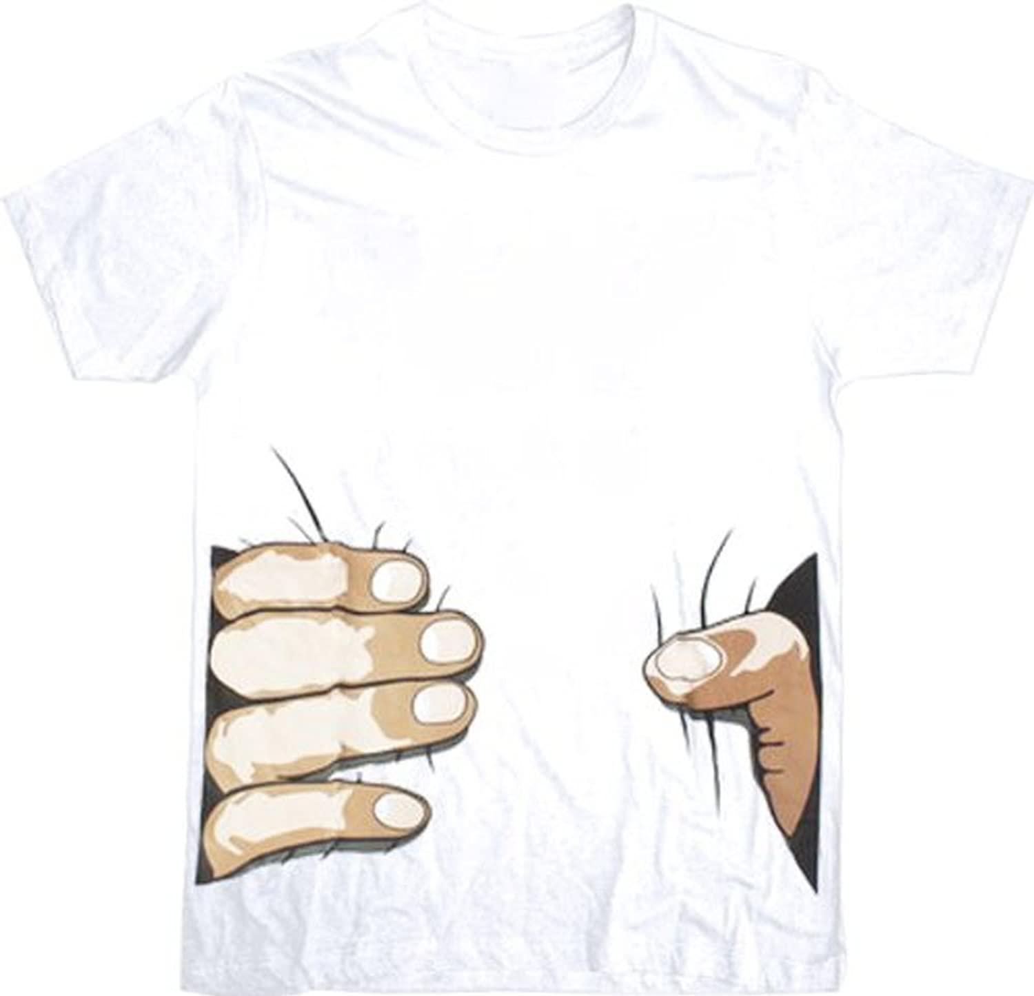 Big Hand Funny Squeeze White Men's t-shirt - TVStoreOnline