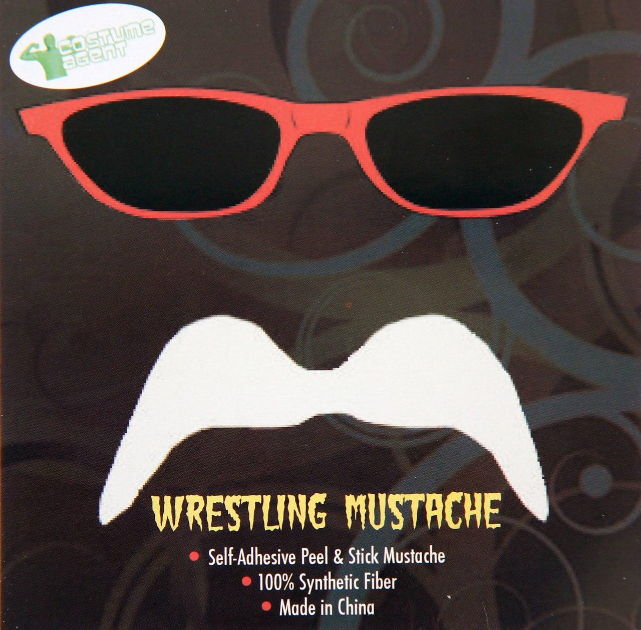 Blonde Wrestler Costume Mustache-tvso