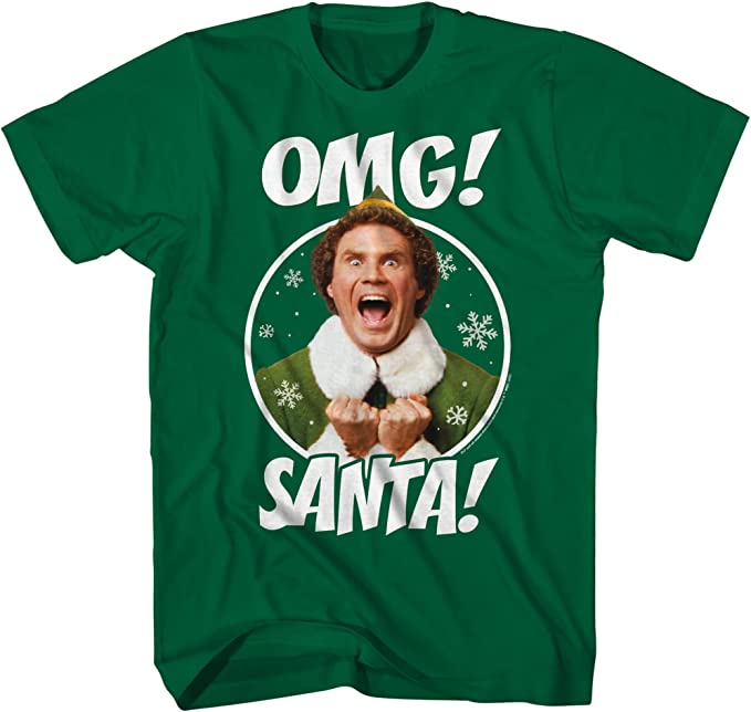 Buddy The Elf OMG Santa I Know Him Green T-Shirt - TVStoreOnline