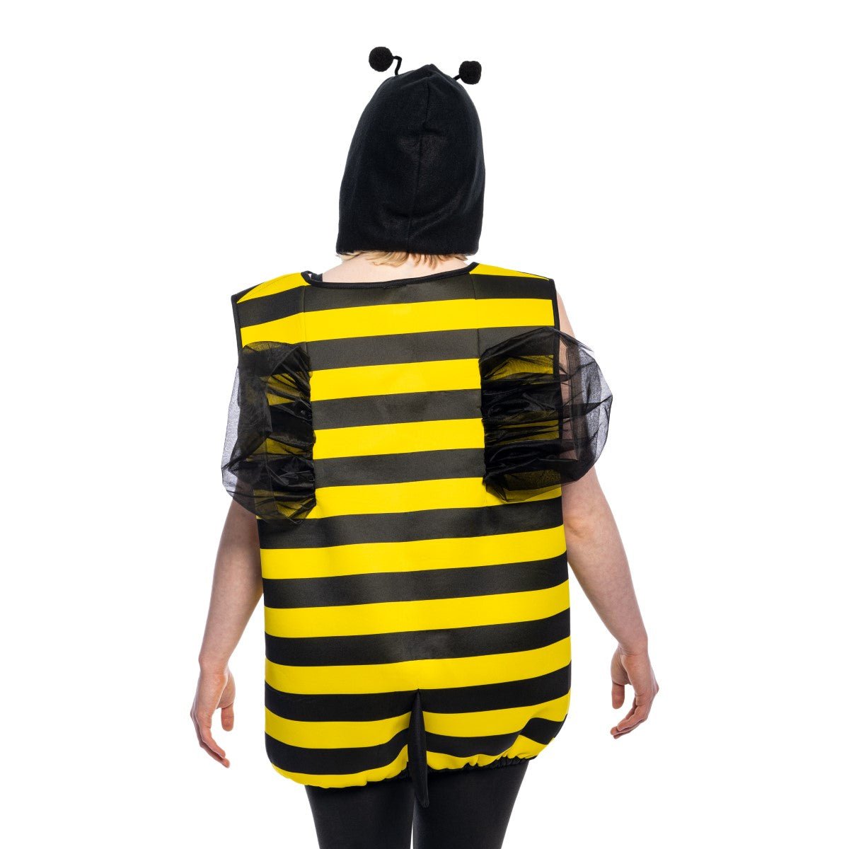 Bumble Bee Halloween Costume with Adjustable Hat Head Piece Pull On Cosplay for Womens - TVStoreOnline