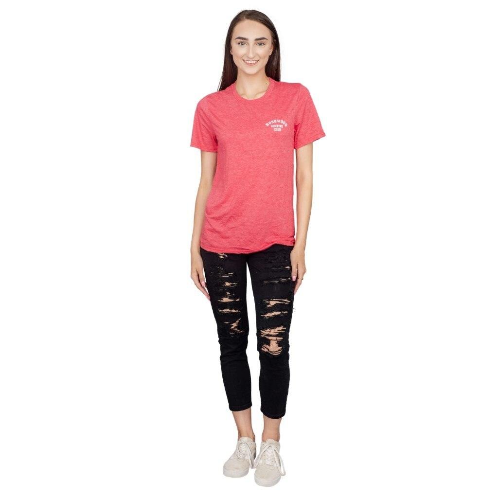 Caddyshack Bushwood Country Club Heather Red T-shirt-tvso