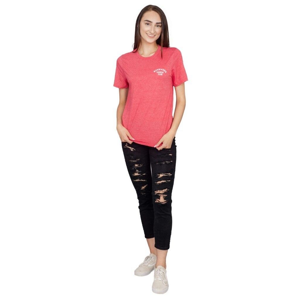 Caddyshack Bushwood Country Club Heather Red T-shirt-tvso