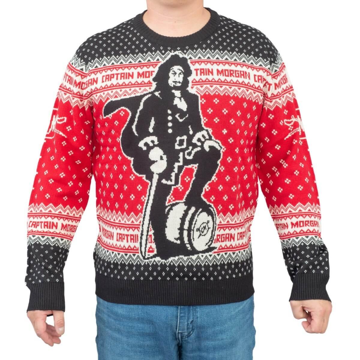 Captain Morgan The Standing Captain Ugly Christmas Sweater - TVStoreOnline