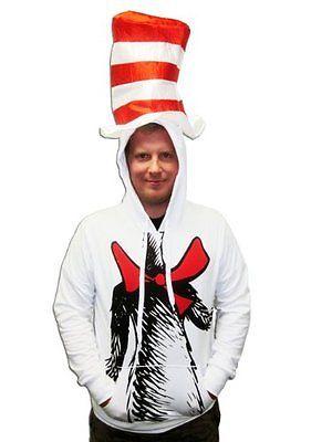 Cat in the Hat Hoodie with Hat-tvso