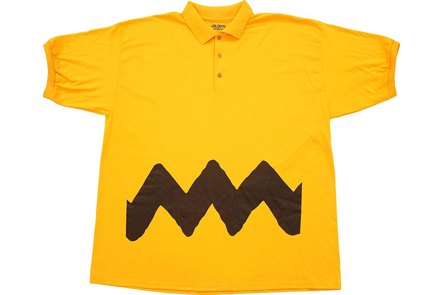 Charlie Brown Polo Button Up Costume T-Shirt - TVStoreOnline