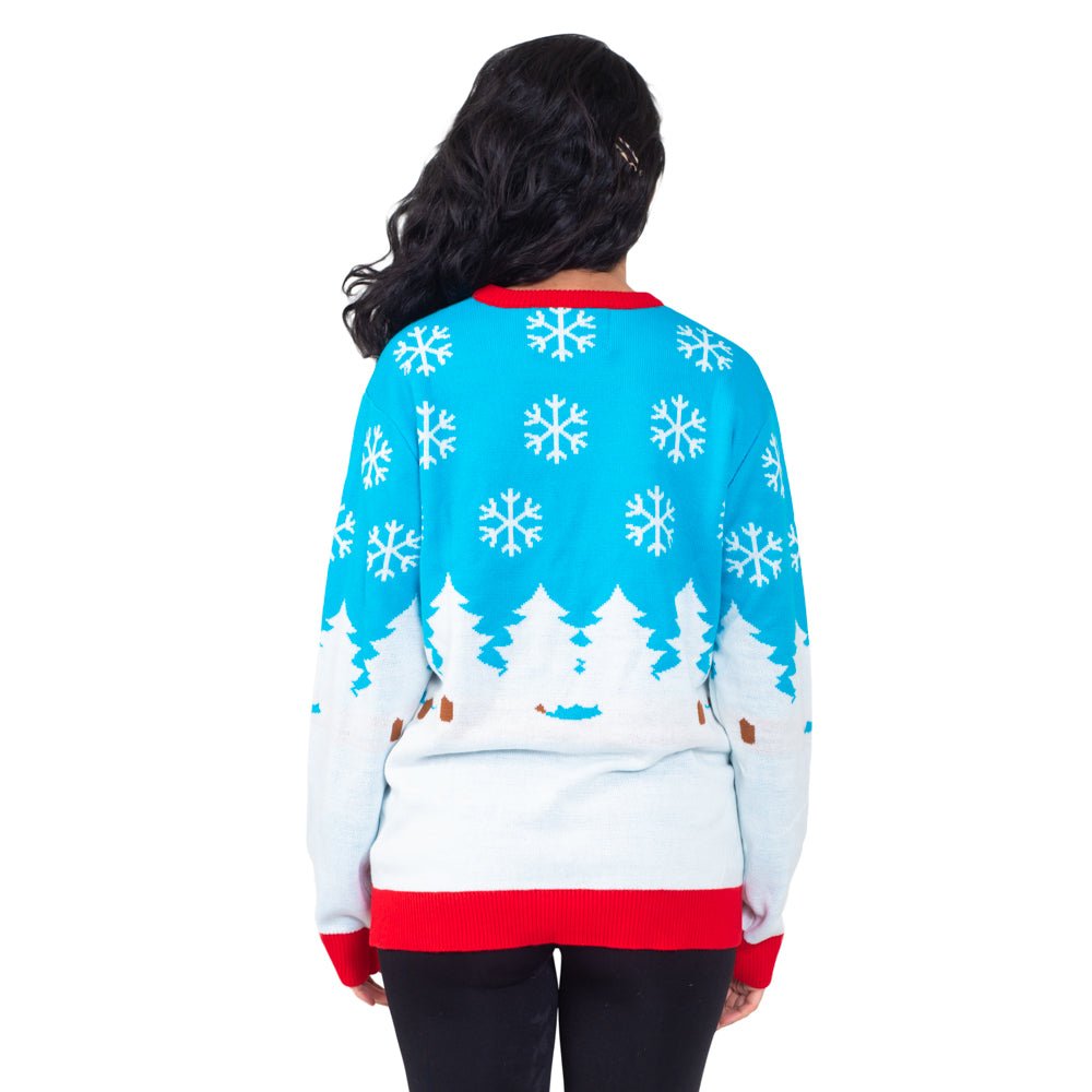 Cheer Beer Penguin Drinking Santa Hat Ugly Christmas Sweater - TVStoreOnline