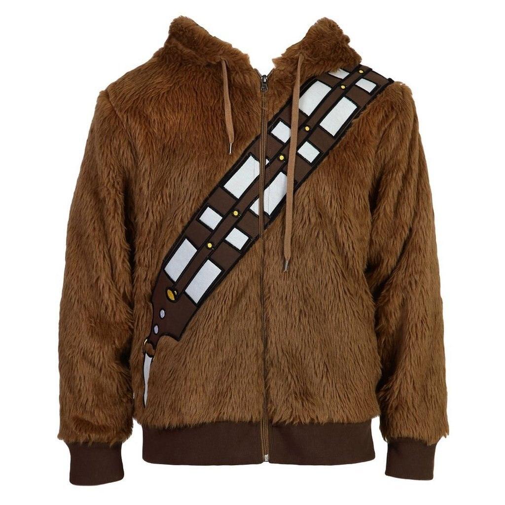 Chewbacca Faux Fur Costume Zip Up Sweatshirt-tvso