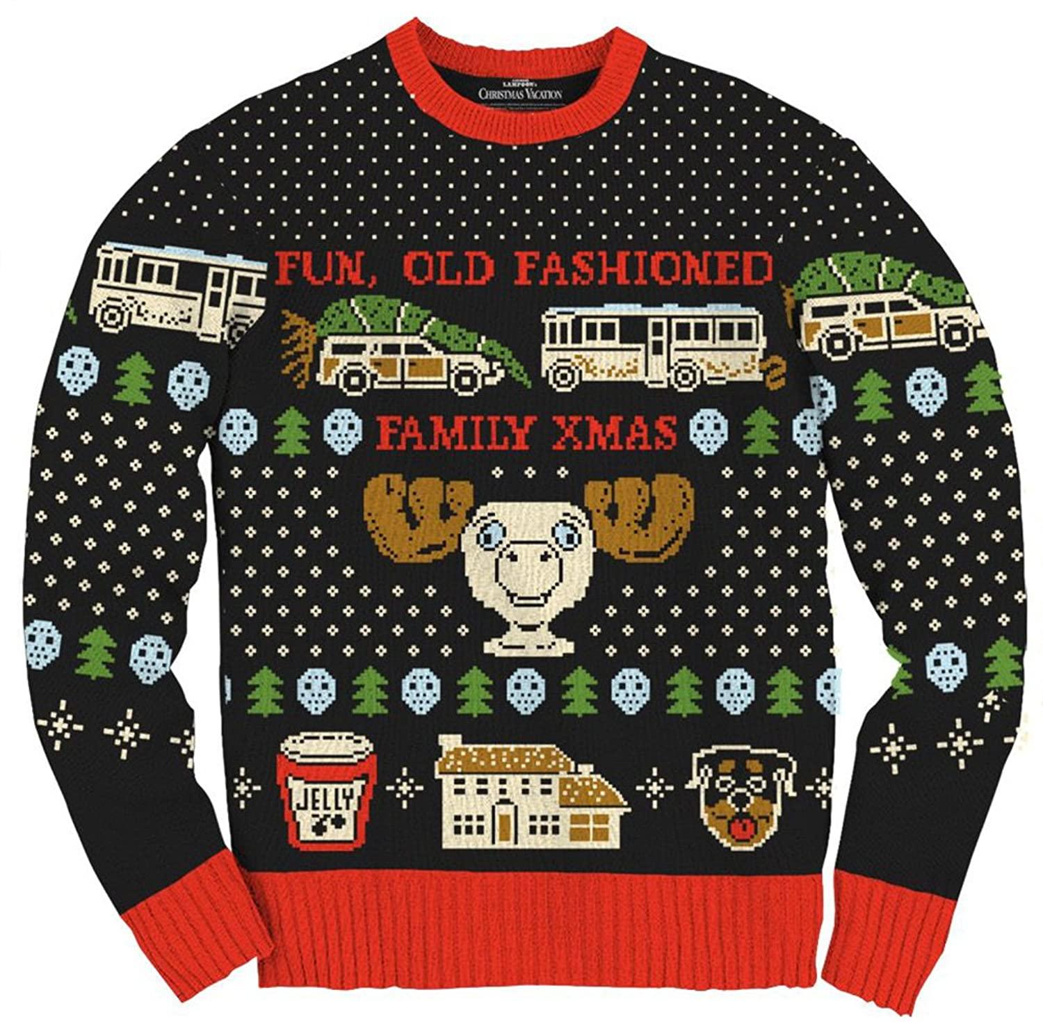 Christmas Vacation Old Fashioned Xmas Ugly Sweater - TVStoreOnline
