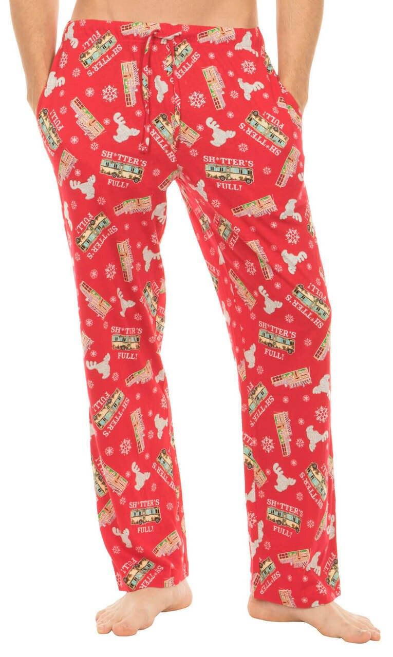 Christmas Vacation Shitter's Full Red Lounge Pants-tvso