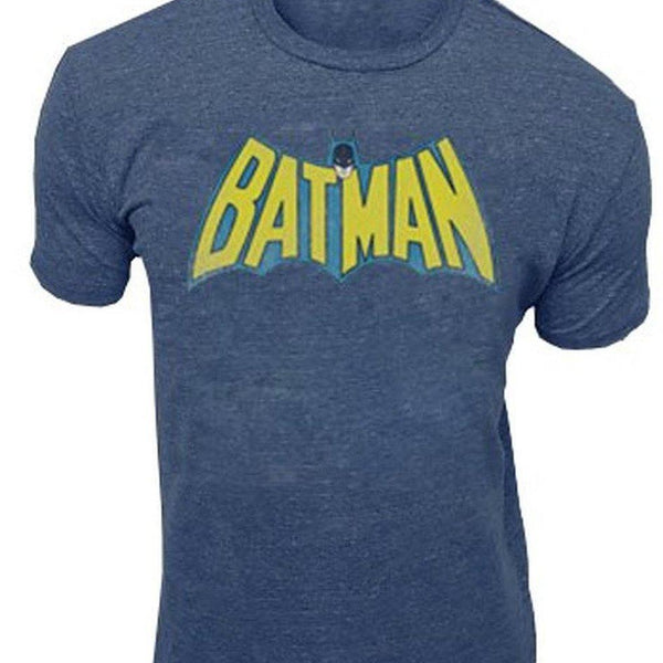 Classic Batman Adult Heather Navy T-Shirt - Batman - TV Store Online