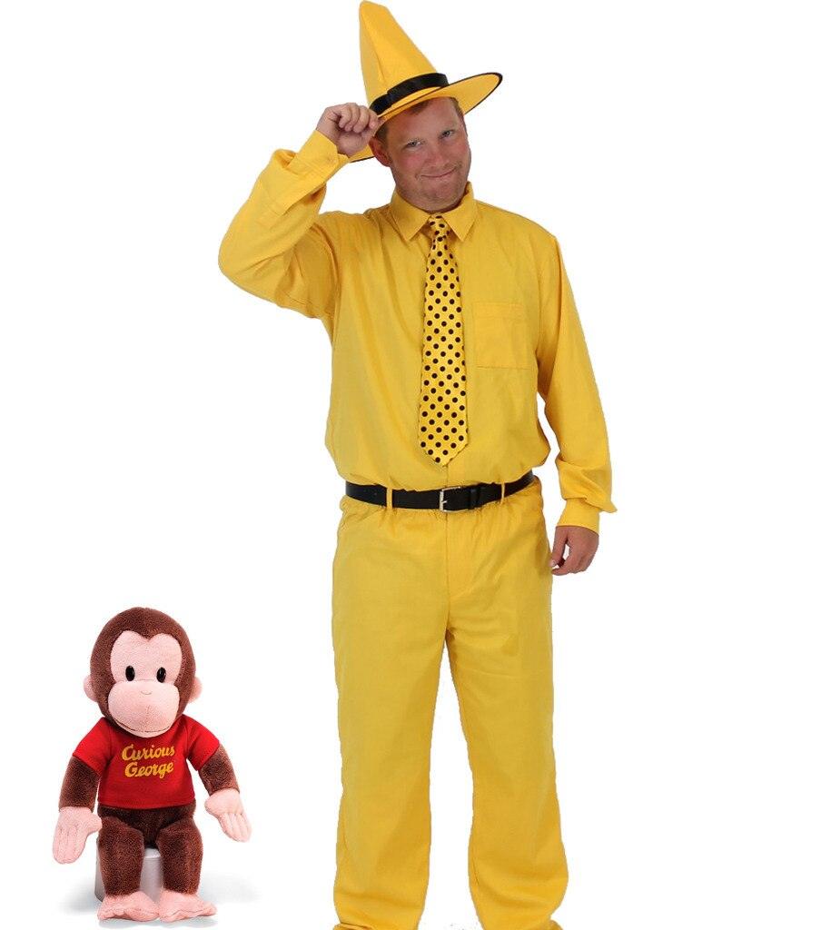 Curious George Man In The Yellow Hat Costume Set-tvso