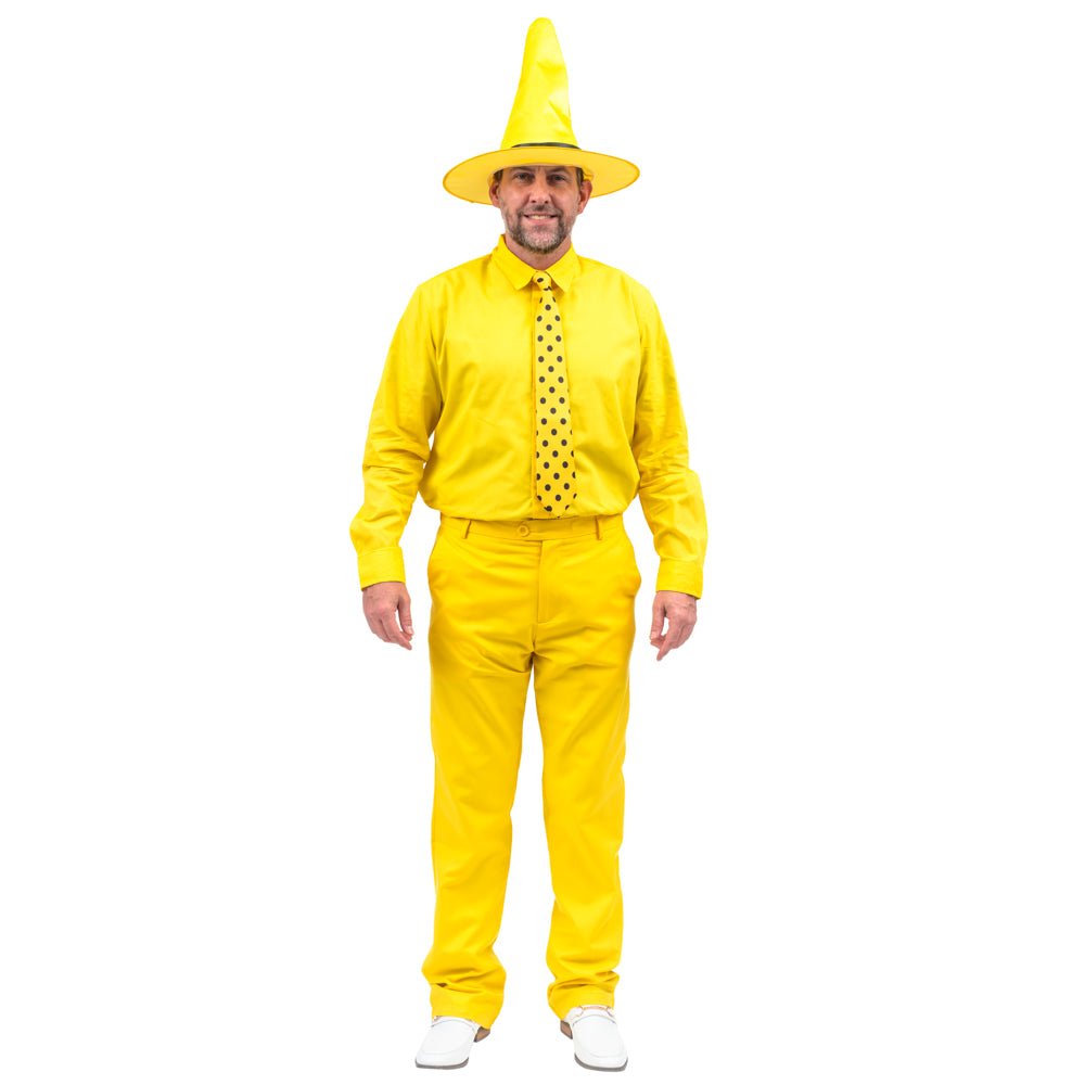 Curious Monkey Man in The Yellow Hat Costume Halloween Costume Cosplay - TVStoreOnline