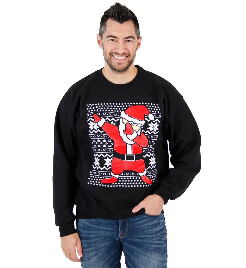 Dabbing Santa Ugly Christmas Sweatshirt-tvso