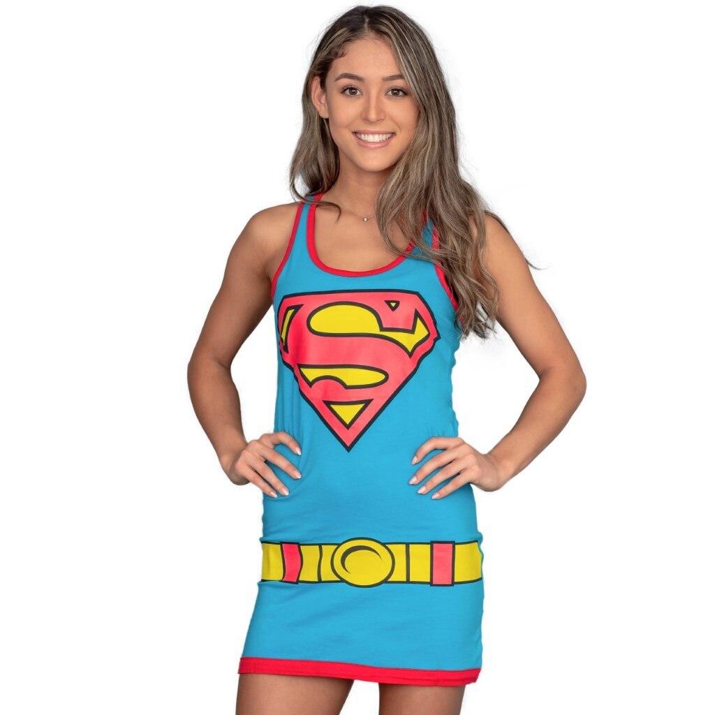 DC Comics Supergirl Tank Top Dress-tvso