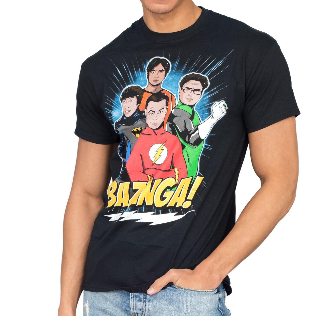 DC Comics Superheros Group Guys Adult T-Shirt-tvso