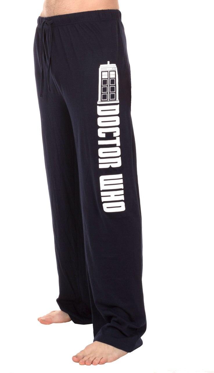 Doctor Who Logo And Text Outline Men's Lounge Pants-tvso