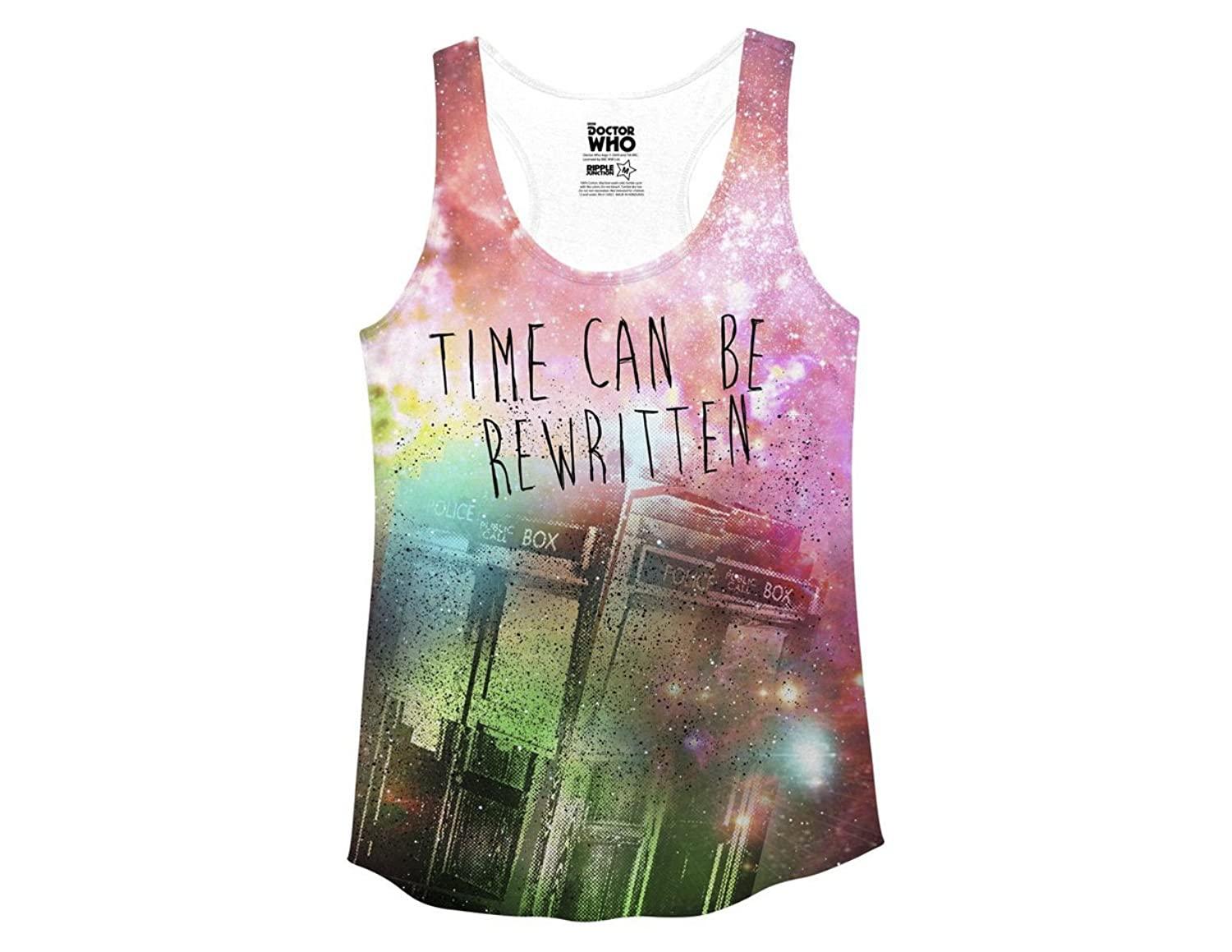 Doctor Who Time Can Be Rewritten Racerback Tank - TVStoreOnline