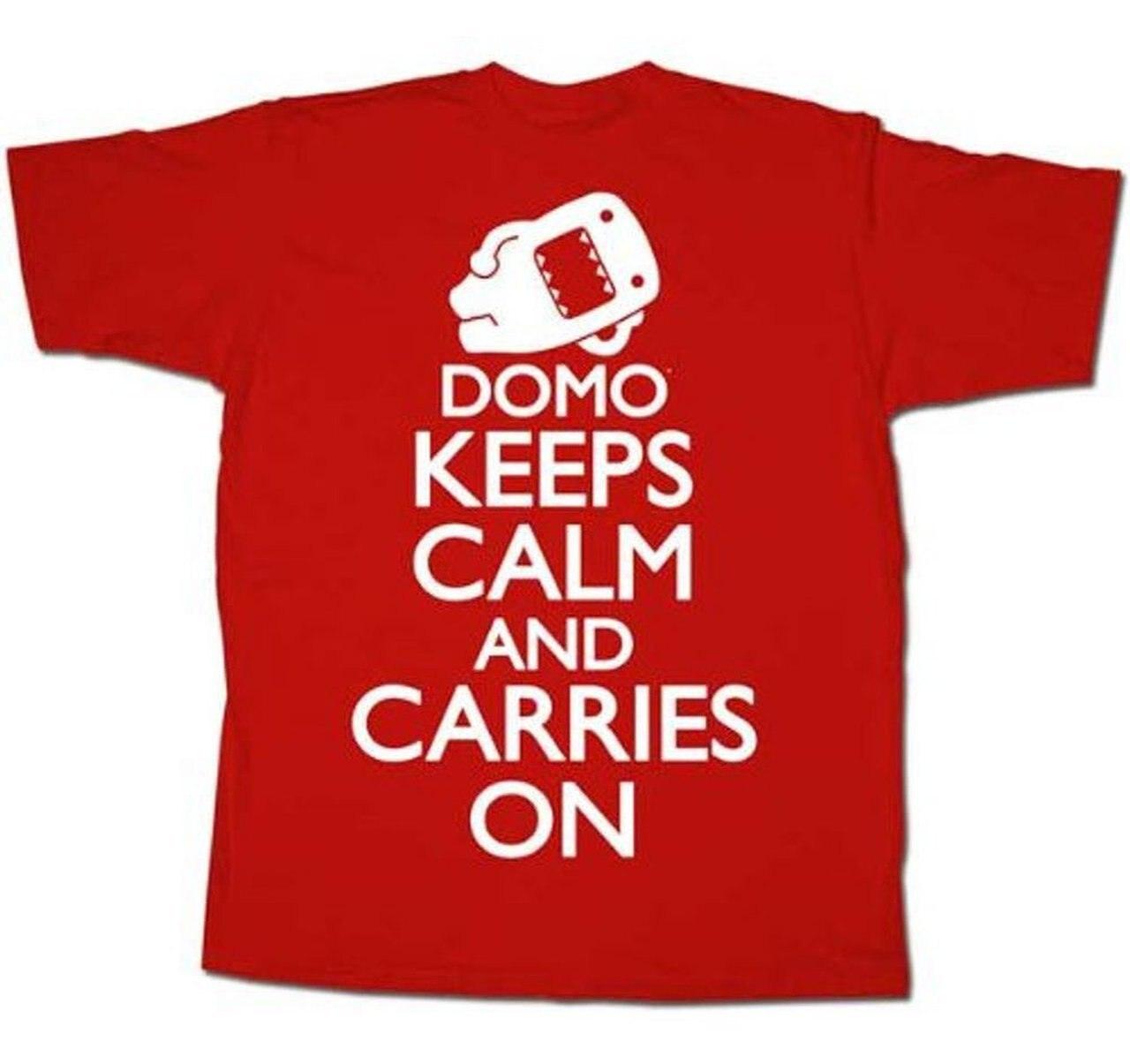 Domo Keeps Calm And Carries On T-shirt-tvso