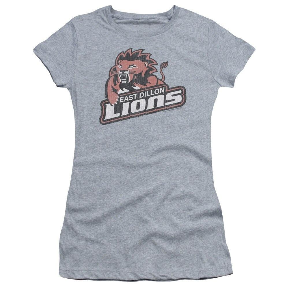 East Dillon Lions Heather Gray Juniors T-shirt-tvso
