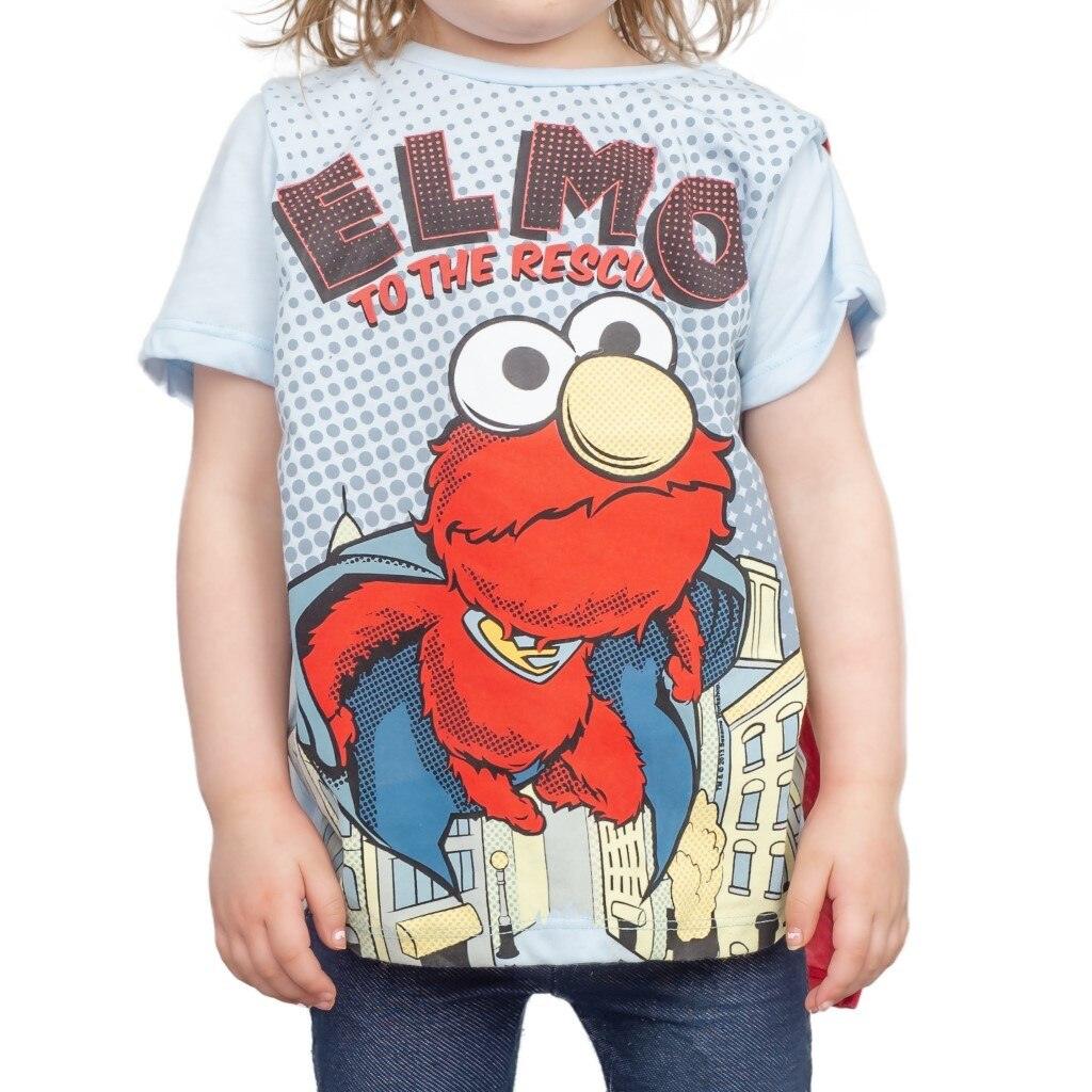 Elmo To The Rescue T-Shirt with Cape-tvso