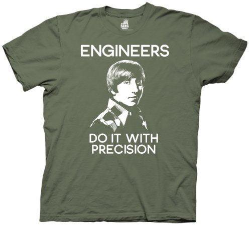 Engineers Do It With Precision Howard Military T-Shirt-tvso