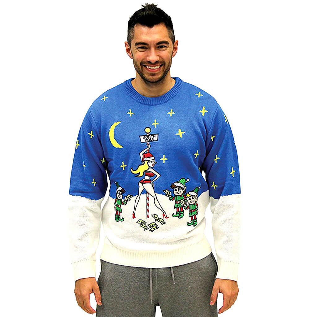 Exotic Dancer Pole Ugly Christmas Sweater - TVStoreOnline