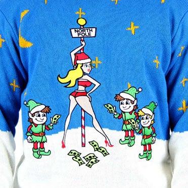 Exotic Dancer Pole Ugly Christmas Sweater - TVStoreOnline