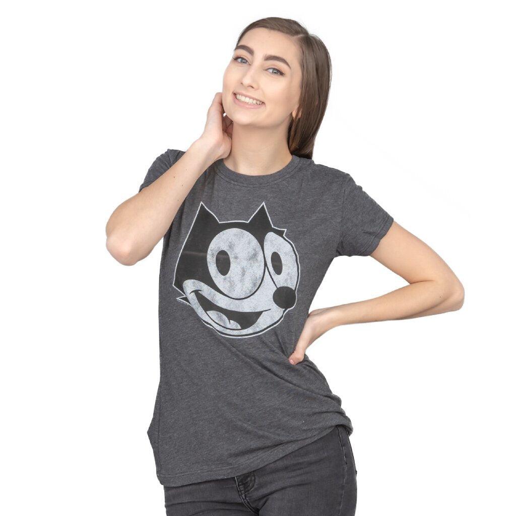Felix the Cat Distressed Face T-shirt-tvso