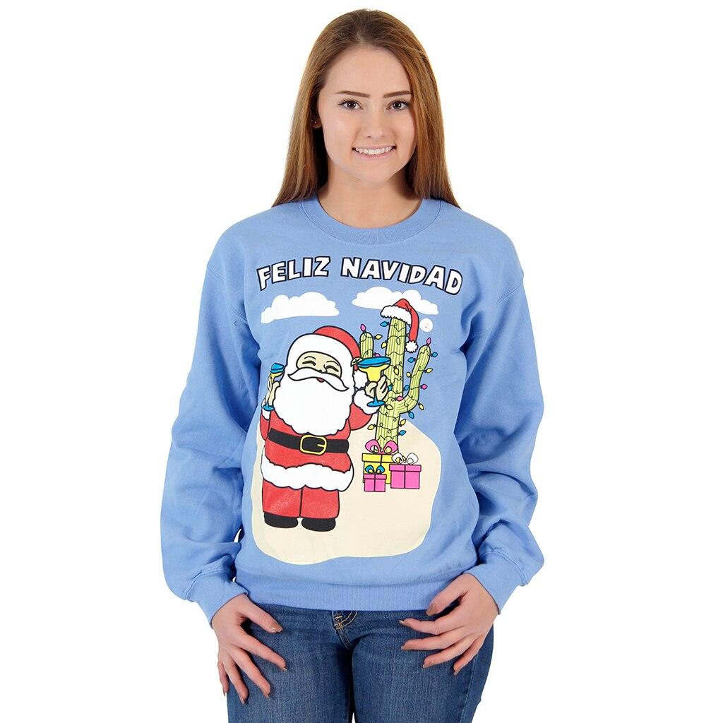 Feliz Navidad Ugly Sweatshirt-tvso