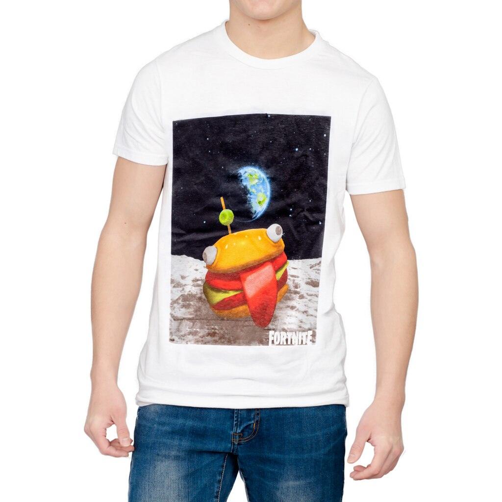 Fortnite Durrr Burger Space Adult White T-shirt - TVStoreOnline