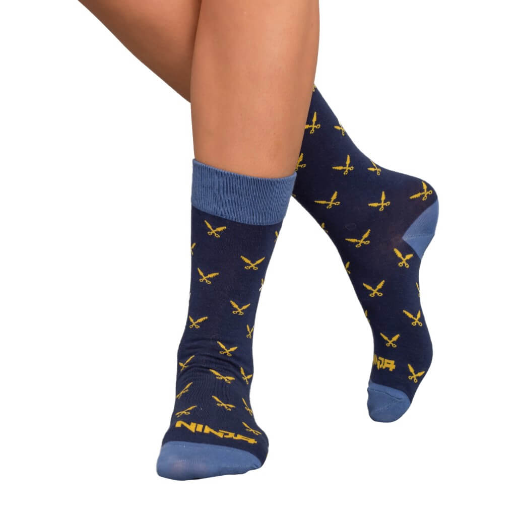 Fortnite Ninja Navy & Blue Socks with Daggers - Adult - TVStoreOnline