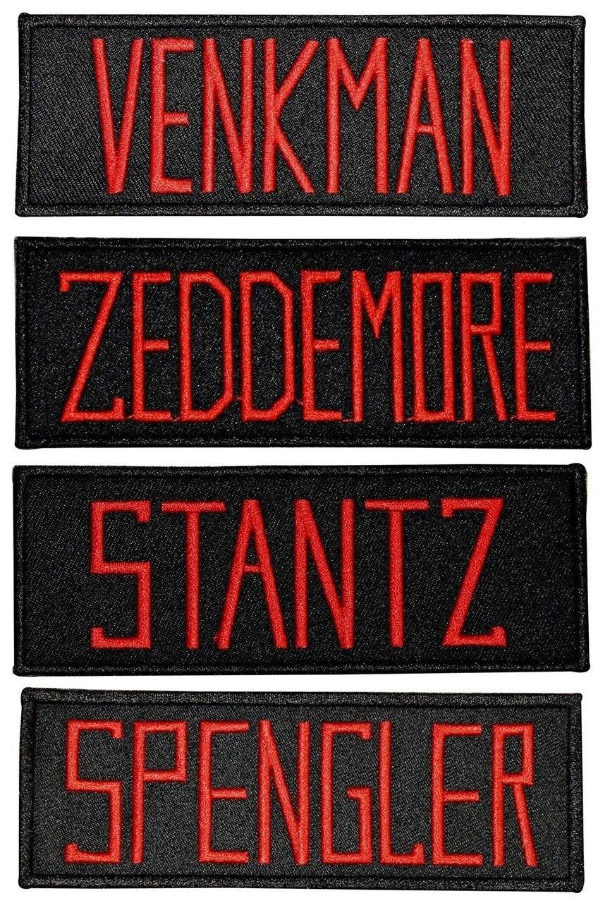 Ghostbusters (Set of 4) Name Tag Embroidered Patches-tvso