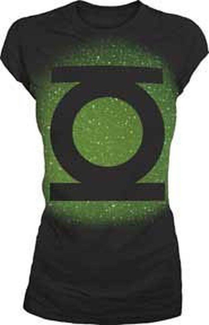 Green Lantern Big Green Emblem Glow T-shirt-tvso