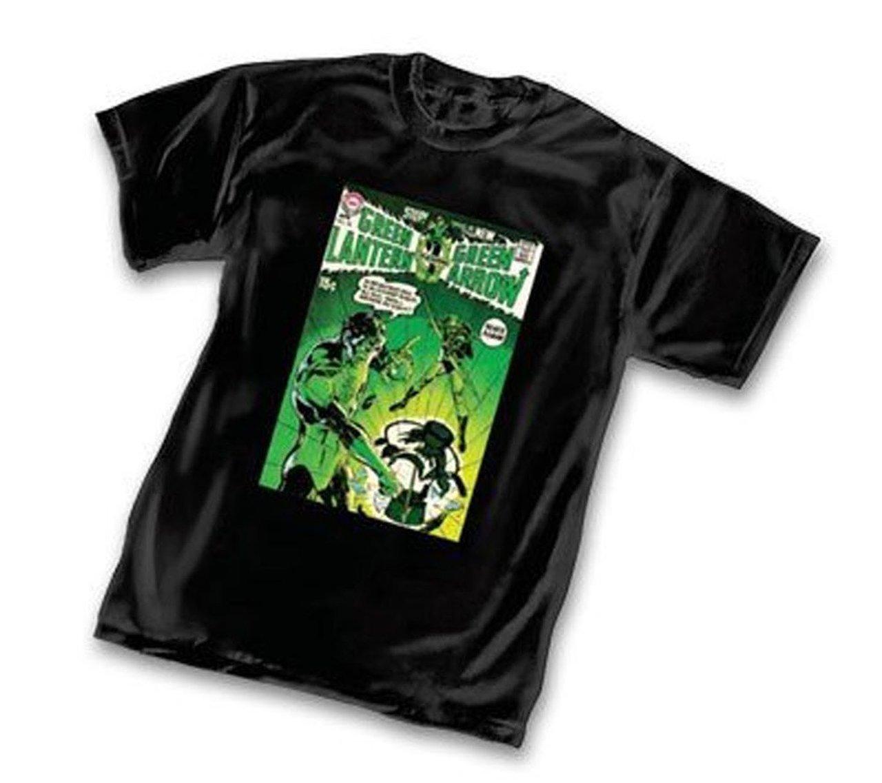 Green Lantern vs Green Arrow Comic Strip T-shirt-tvso