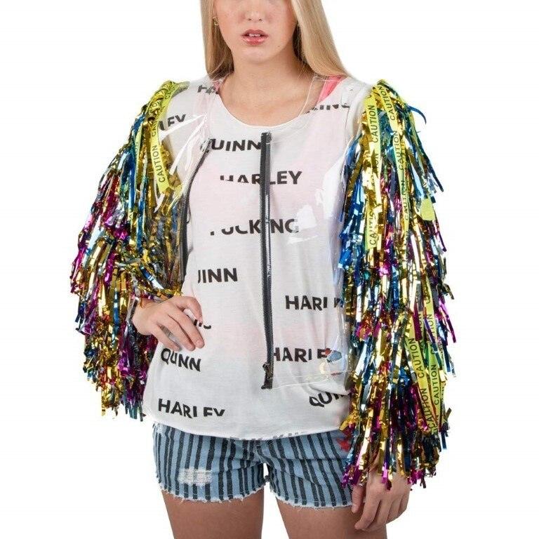 Harley Quinn Birds of Prey Cosplay Distressed T-Shirt-tvso