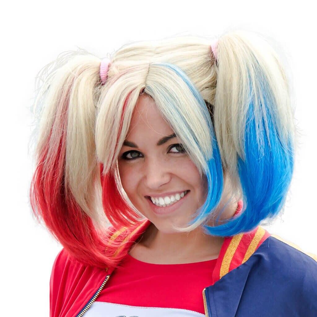 Harley Quinn Cosplay Costume Wig-tvso