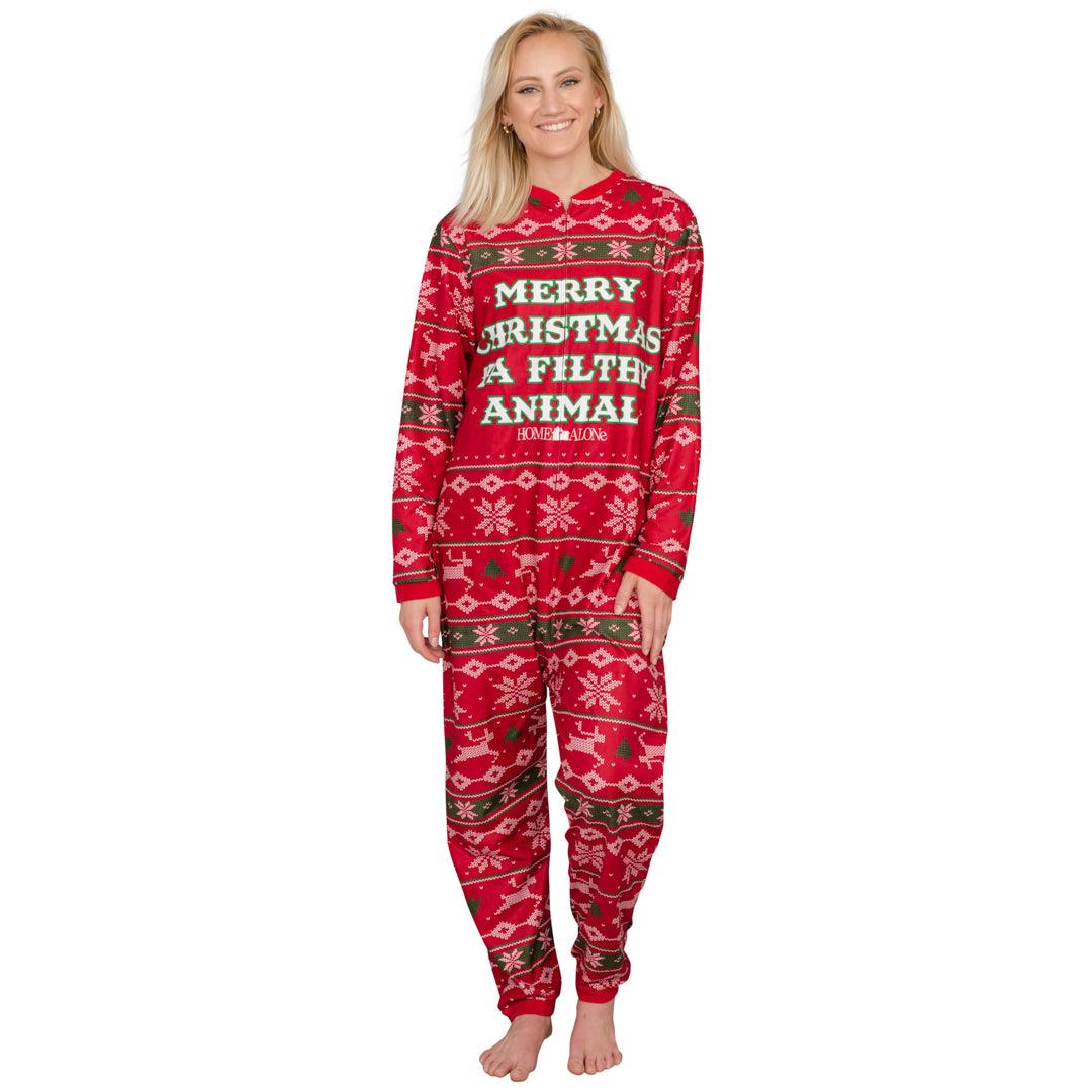 Home Alone Merry Christmas Ya Filthy Animal Pajama Union Suit - TVStoreOnline