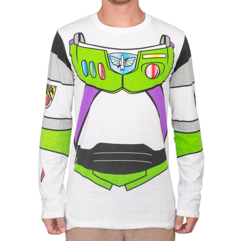 I am Buzz Lightyear Adult Long Sleeve Costume T-Shirt-tvso