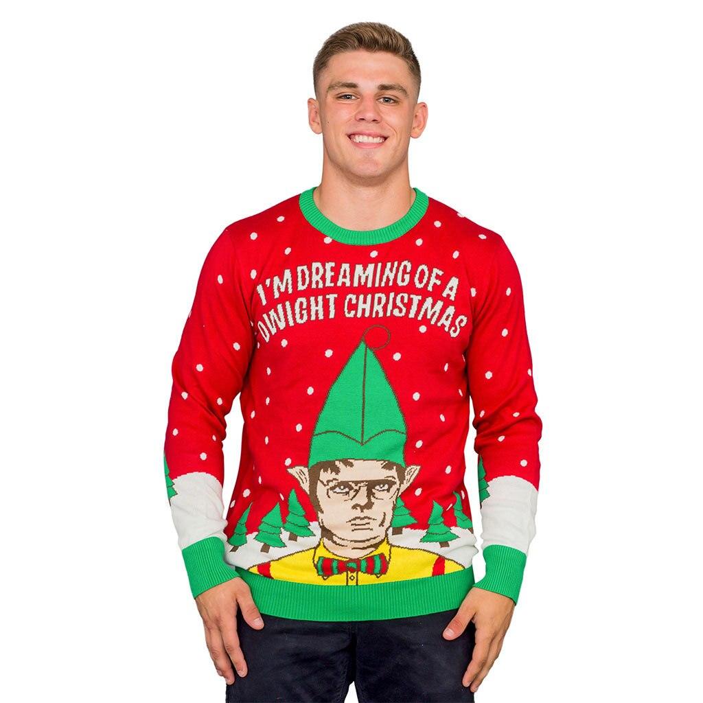I'm Dreaming a Dwight Christmas Adult Ugly Sweater-tvso