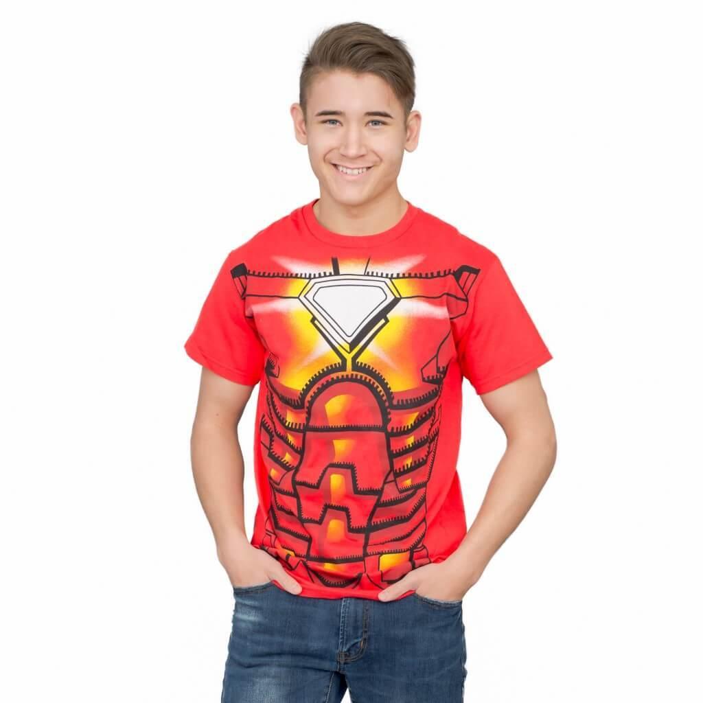 Iron Man Red Costume T-shirt-tvso