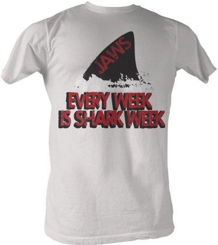 JAWS Every Week Is Shark Week Vintage T-Shirt-tvso