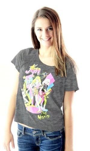 Jem and the Holograms The Misfits Playing Retro T-Shirt-tvso
