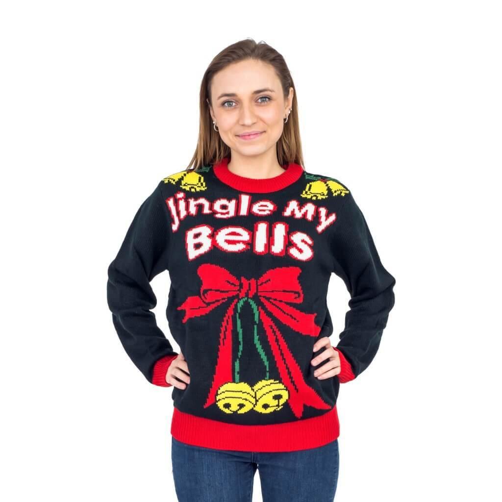Jingle My Bells Hanging Decoration Tacky Ugly Christmas Xmas Sweater-tvso