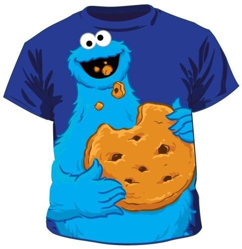 Jumbo Cookie Monster Eating T-shirt-tvso