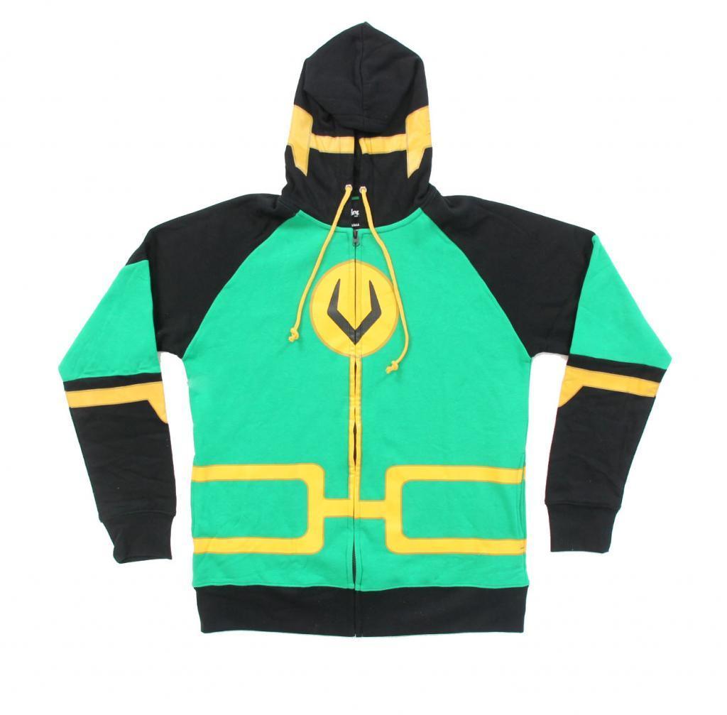 Kid Loki Symbol Zip Up Costume Hoodie Sweatshirt-tvso