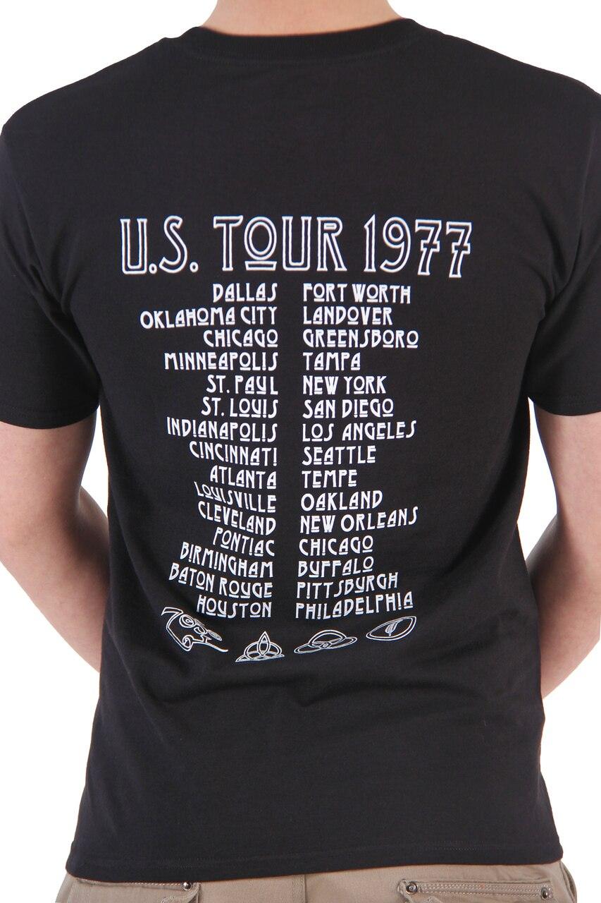 Led Zeppelin 1977 American Tour Black T-shirt-tvso