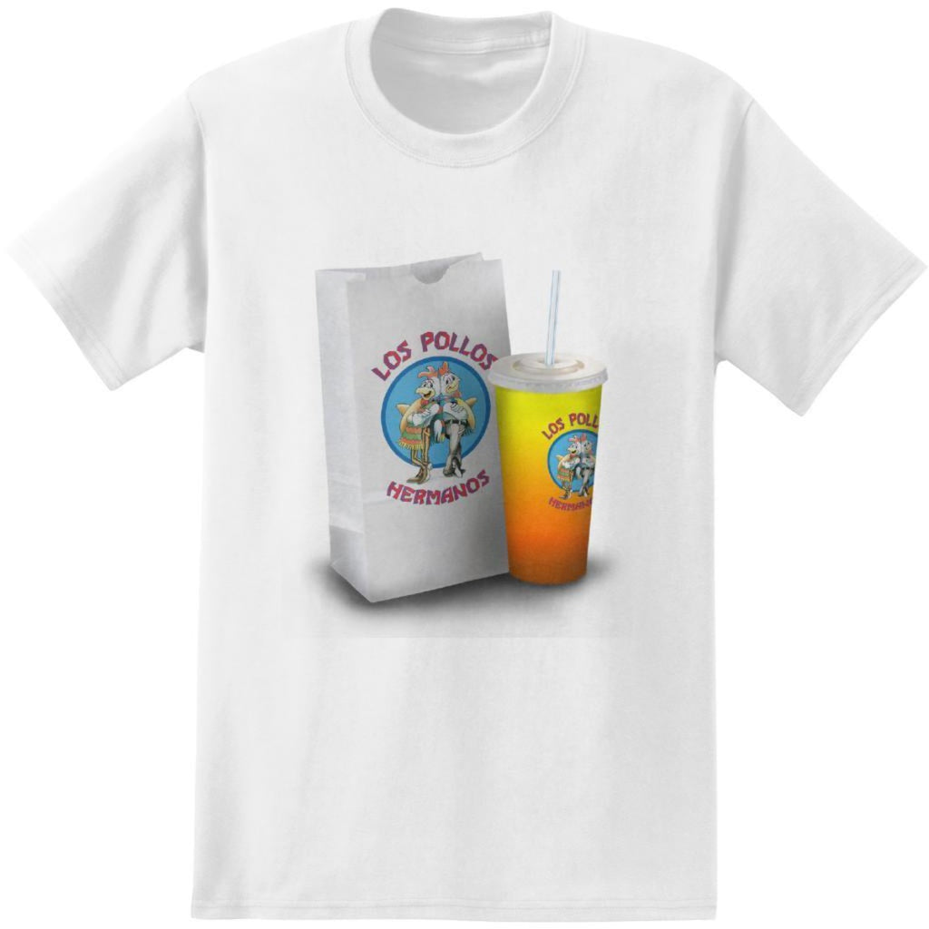 Los Pollos Hermanos Food Bag White T-Shirt-tvso