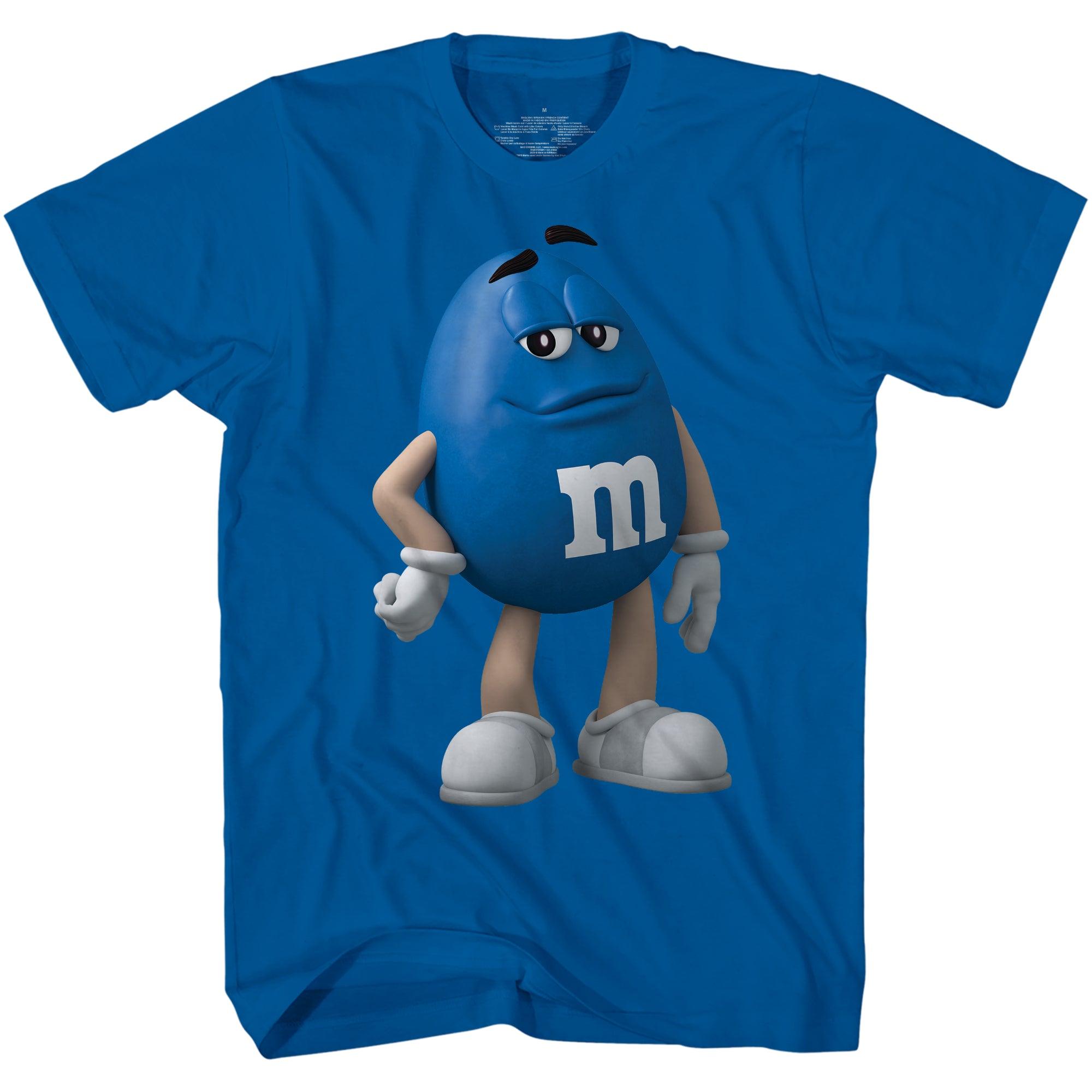 M&M's Candy Character Face Adult T-Shirt - TVStoreOnline