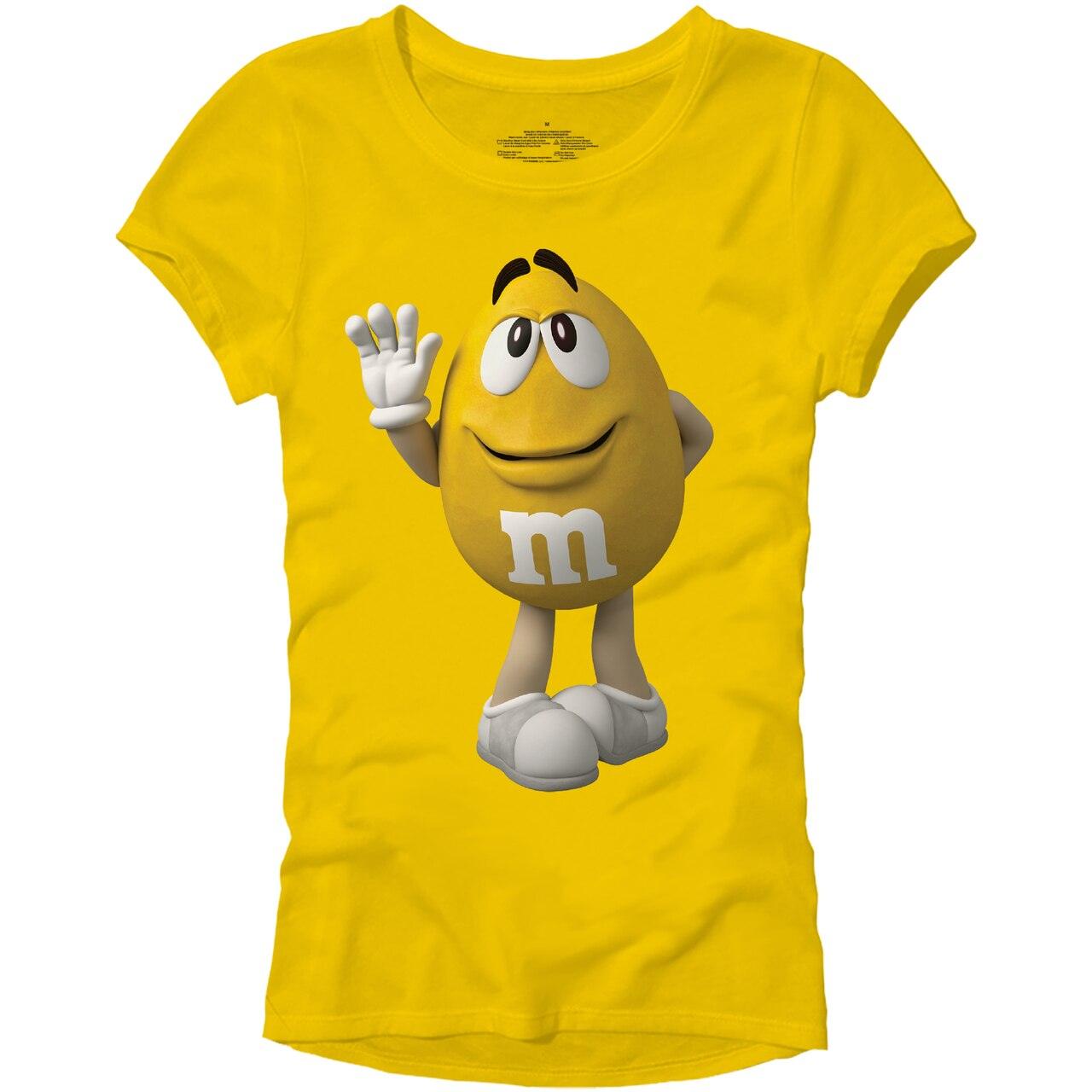 M&M's Candy Character Face Juniors T-Shirt